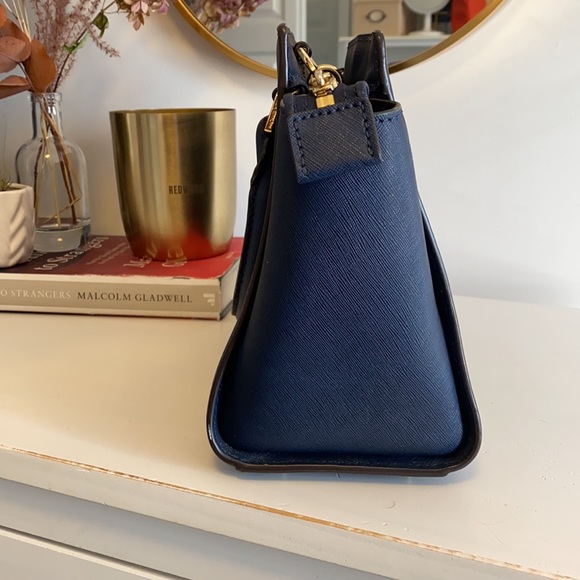 Michael Kors Navy Selma Bag, Medium Satchel - Picture 2 of 10